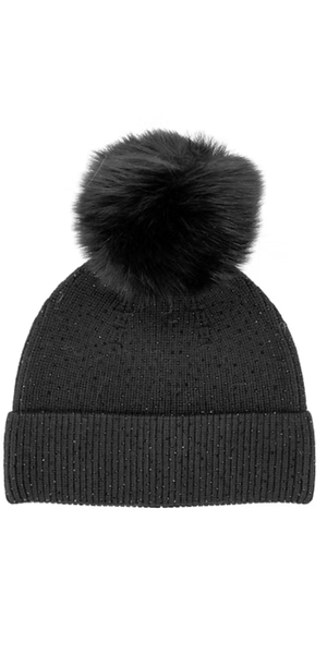 Sparkle Beanie in Black