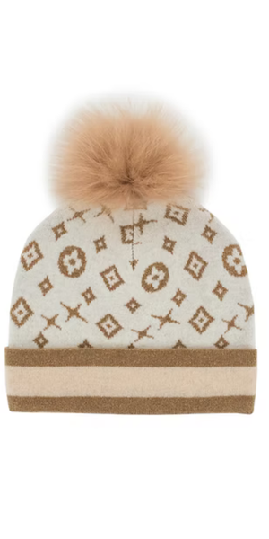 GG Hat with Lurex in Gold