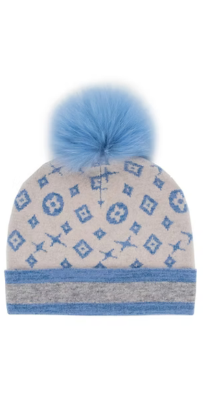 GG Hat with Lurex in Blue