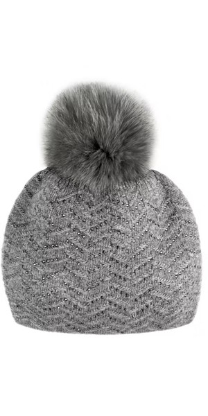 Zig Zag Hat in Grey