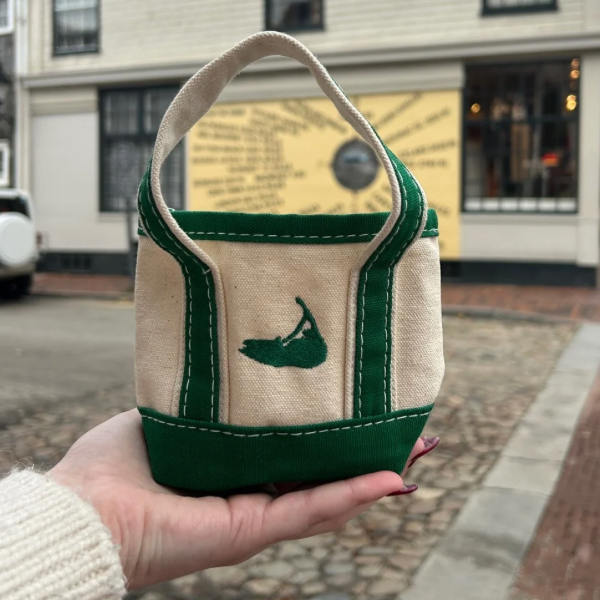 Mini Nantucket Tote In Emerald Green