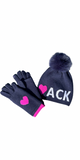 I Heart ACK Cashmere Hat in Navy