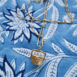 Nantucket Basket Necklace with Lid
