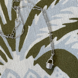 Petite Nantucket Basket Necklace in Silver