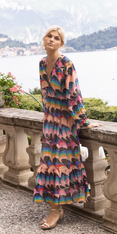 Tie Back Maxi in Venice Blue
