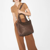 MZ Wallace Medium Metro Deluxe Tote in Walnut