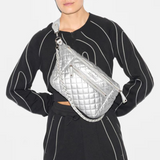 MZ Wallace Crosby Sling in Matte Silver