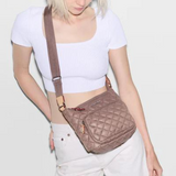 MZ Wallace Metro Scout Crossbody Deluxe in Mauve