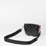 MZ Wallace Micro Crosby Sling in Black Lacquer