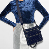 MZ Wallace Downtown Crosby in Navy Lacquer