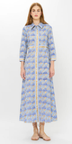 Maxi Shirt Dress in Florence Blue