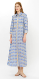 Maxi Shirt Dress in Florence Blue