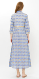 Maxi Shirt Dress in Florence Blue