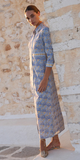 Maxi Shirt Dress in Florence Blue