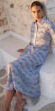 Maxi Shirt Dress in Florence Blue