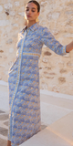 Maxi Shirt Dress in Florence Blue