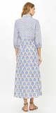 Maxi Shirt Dress in Arbor Blue