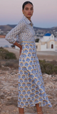 Maxi Shirt Dress in Arbor Blue