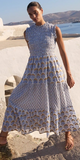 Sleeveless Smocked Maxi in Arbor Blue
