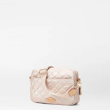 MZ Wallace Small Metro Camera Bag in Pale Rose Gold Metallic