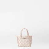 MZ Wallace Petite Metro Tote Deluxe in Pale Rose Gold Metallic