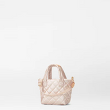 MZ Wallace Petite Metro Tote Deluxe in Pale Rose Gold Metallic