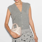 MZ Wallace Petite Metro Tote Deluxe in Pale Rose Gold Metallic
