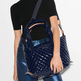 MZ Wallace Medium Sutton Deluxe in Navy Lacquer