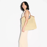 MZ Wallace Large Georgica Tote in Crochet Camel