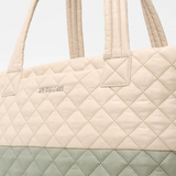 MZ Wallace Medium Metro Deluxe Tote in Agave Green/Buff