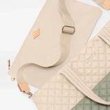 MZ Wallace Medium Metro Deluxe Tote in Agave Green/Buff
