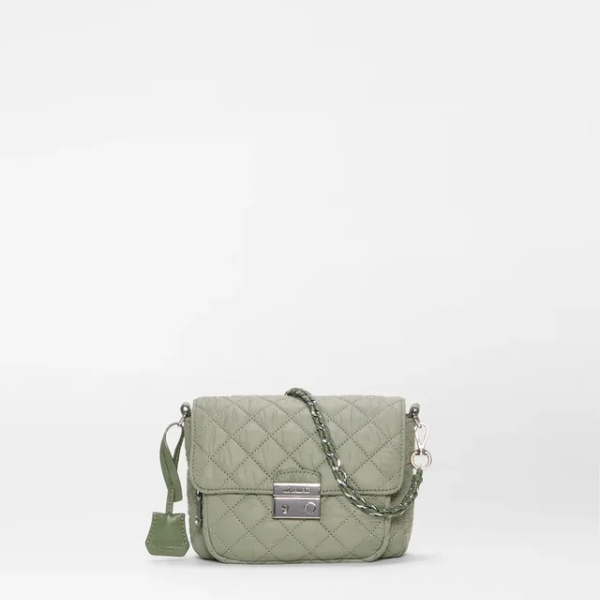 MZ Wallace Small Crosby Lock Crossbody in Agave Green