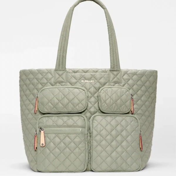 MZ Wallace Large Metro Travel Tote in Agave Green