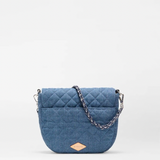 MZ Wallace Crosby Lock Saddle in True Blue Denim