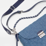 MZ Wallace Crosby Lock Saddle in True Blue Denim