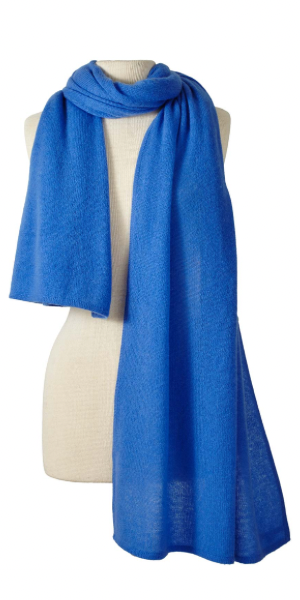 Cashmere Travel Wrap in Royal Blue