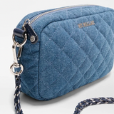 MZ Wallace Mini Crosby Crossbody in True Blue Denim