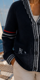 Nantucket Varsity Sailboat Cardigan