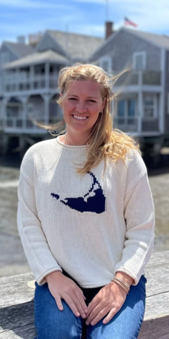 Nantucket Island Rollneck Sweater in Ivory