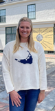 Nantucket Island Rollneck Sweater in Ivory