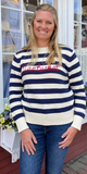 Striped Nantucket Palm Sweater