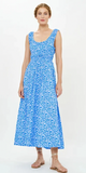 Harper Dress in Ditsy Blue