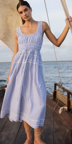 Sconset Dress in Blue