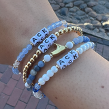 Little Words Project ACK Bracelet in Periwinkle Clear