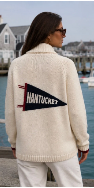 Nantucket Varsity Pennant Cardigan