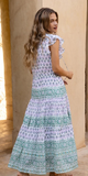 Cinched Flirty Midi Dress in Bloom Lilac