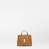 MZ Wallace Mini Astor Top Handle in Cognac