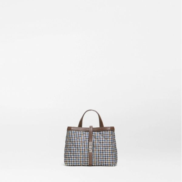 MZ Wallace Mini Astor Top Handle in Heritage Check