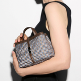 MZ Wallace Mini Astor Top Handle in Heritage Check