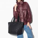 MZ Wallace Medium Metro Travel Tote Deluxe in Black